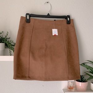 Suede Skirt